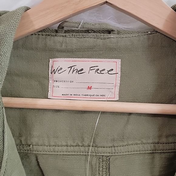 NWT WE THE FREE CARMEN KNITTED MOTO JACKET OLIVE SPARROW - Picture 5 of 9